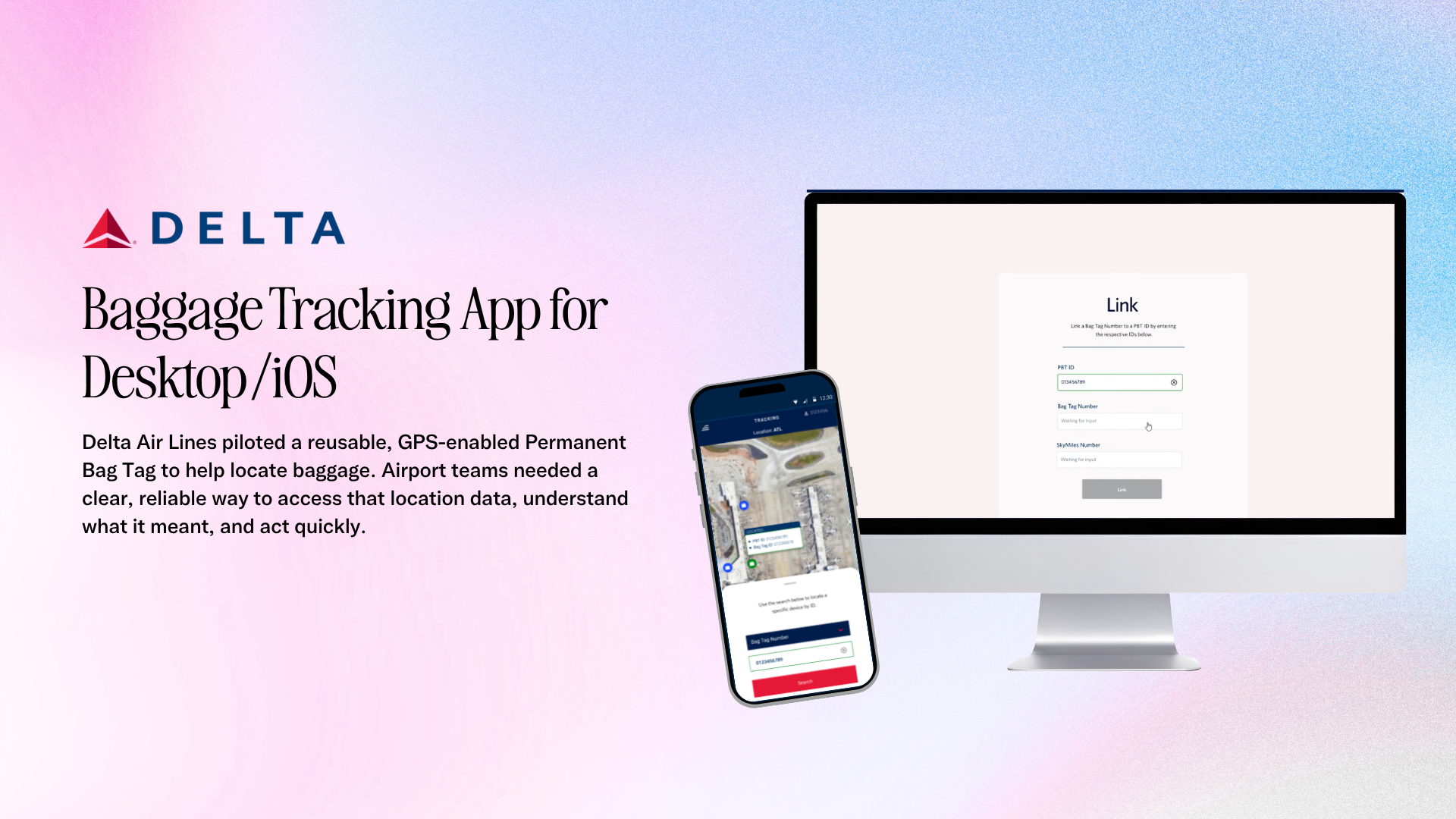 Desktop and Mobile App Design: Tracking Baggage Pilot