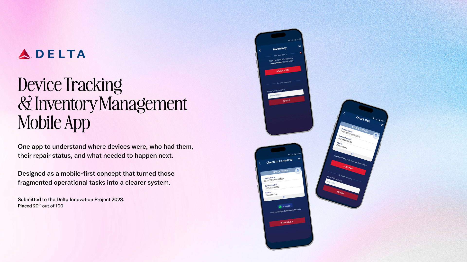 Device Tracking & Inventory Magement Mobile App